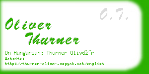 oliver thurner business card